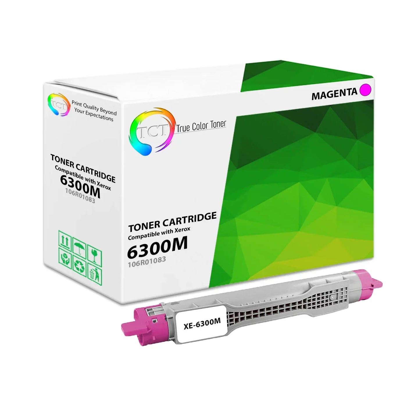 TCT Compatible Toner Cartridge Replacement for the Xerox 6300 Series - 1 Pack Magenta - True Color Toner