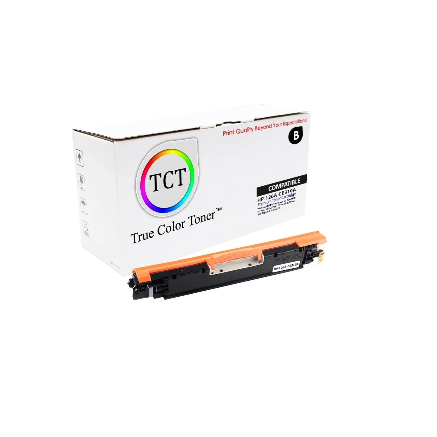 TCT Compatible Toner Cartridge Replacement for the HP 126A Series - 1 Pack Black - True Color Toner