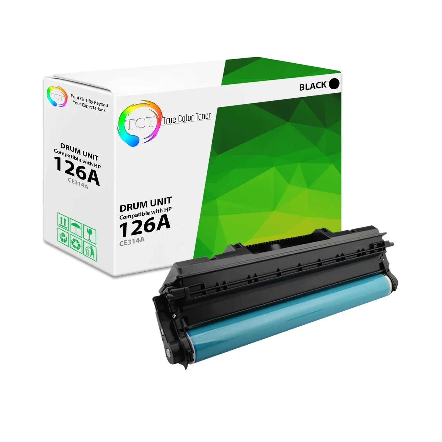 TCT Compatible Drum Unit Replacement for the HP 126A Series - 1 Pack Black - True Color Toner