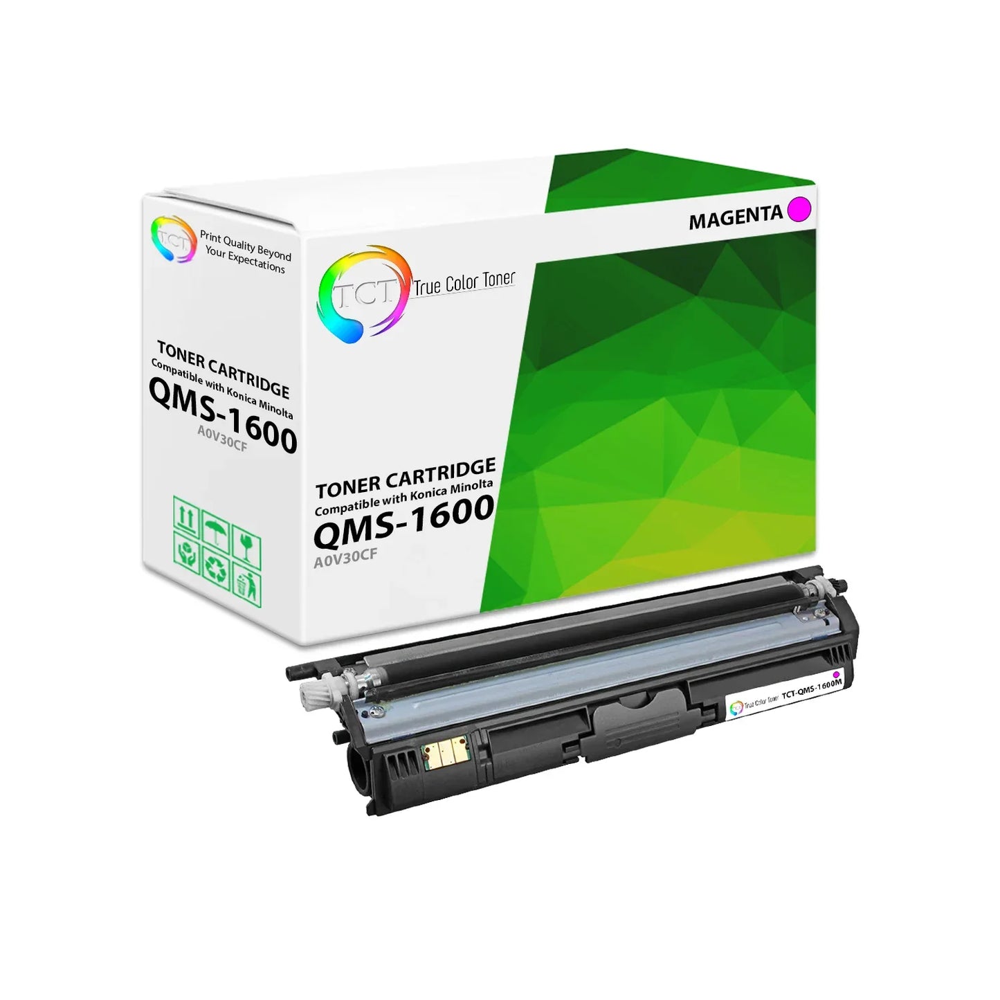 TCT Compatible Toner Cartridge Replacement for the Konica Minolta 1600 Series - 1 Pack Magenta - True Color Toner