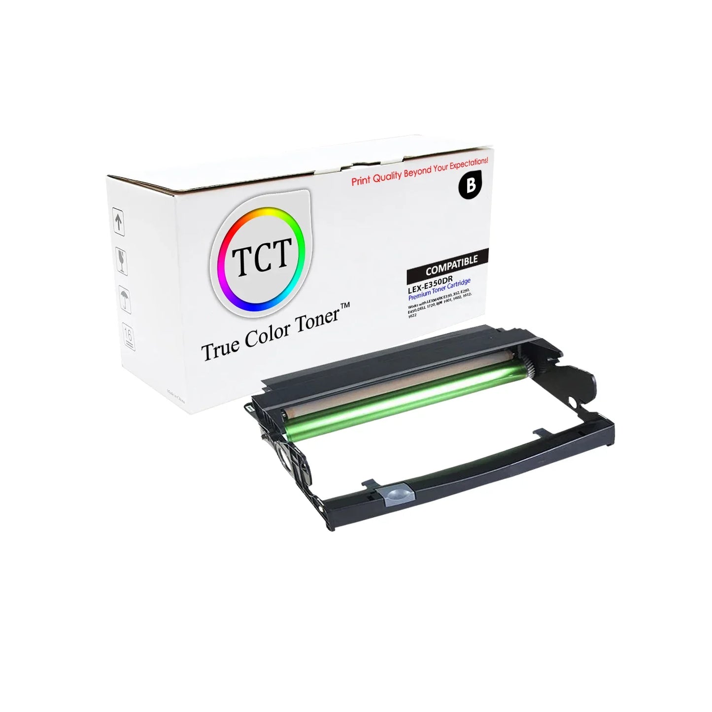 TCT Compatible Drum Unit Replacement for the Lexmark E350 Series - 1 Pack Black - True Color Toner