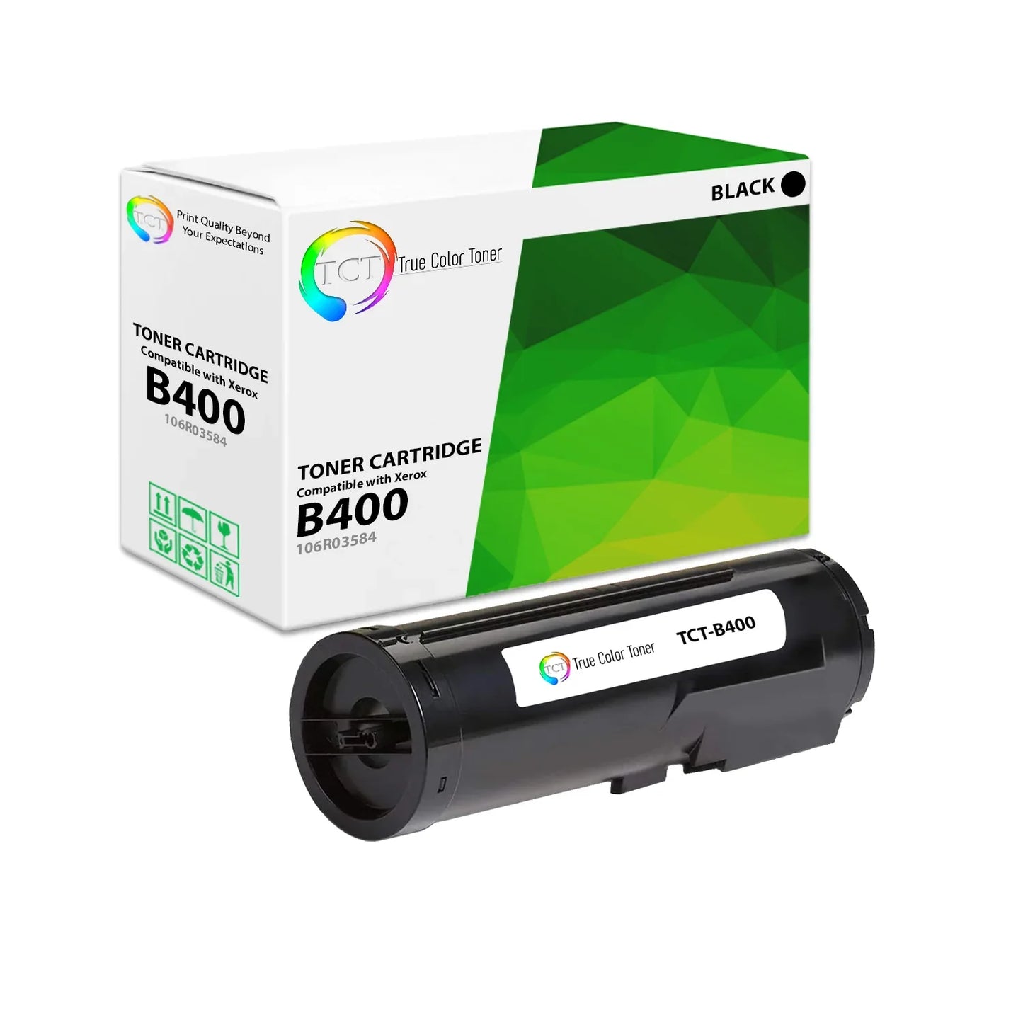 TCT Compatible Toner Cartridge Replacement for the Xerox B400 Series - 1 Pack Black - True Color Toner