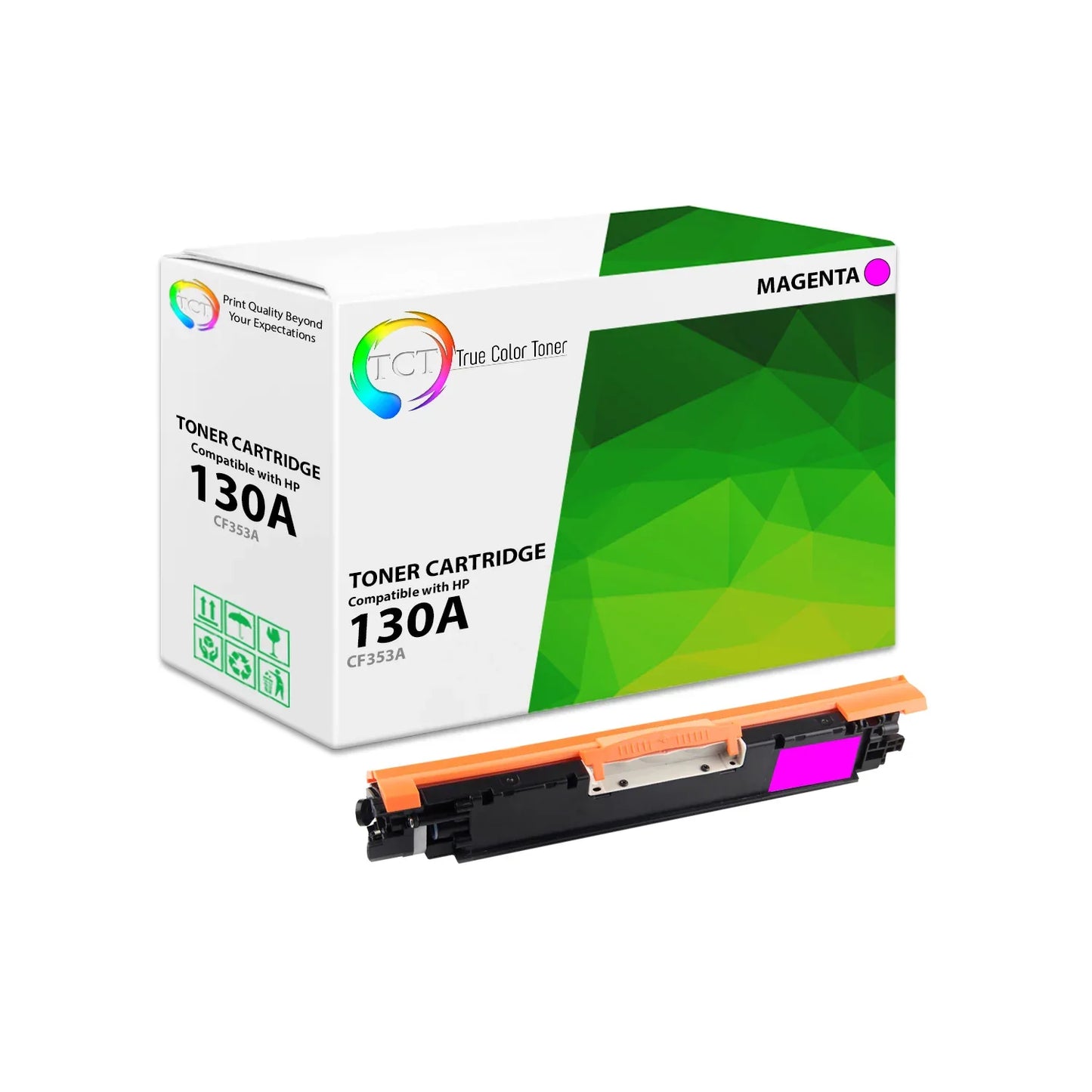 TCT Compatible Toner Cartridge Replacement for the HP 130A Series - 5 Pack (BK, C, M, Y) - True Color Toner
