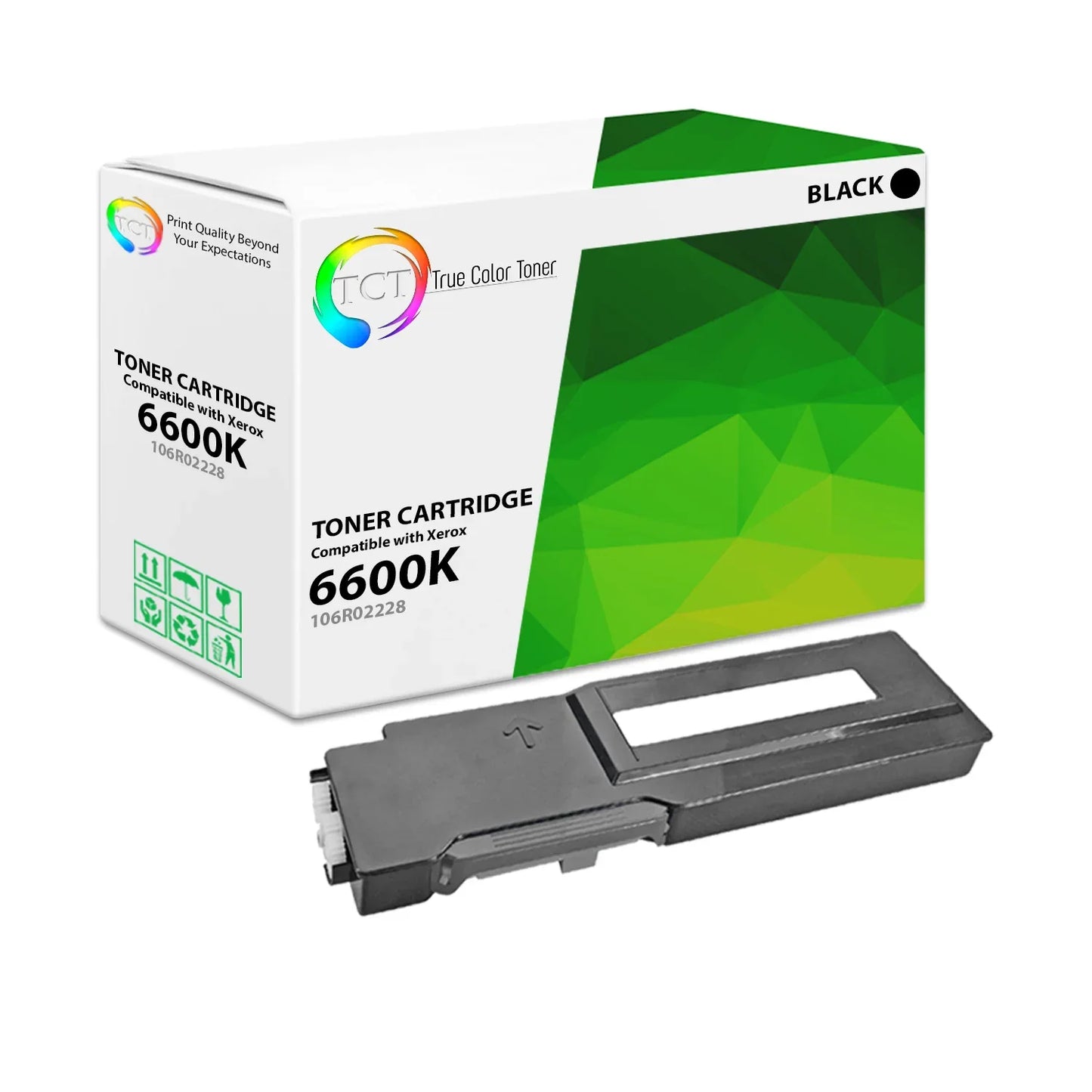 TCT Compatible Toner Cartridge Replacement for the Xerox 6600 Series - 4 Pack (BK, C, M, Y) - True Color Toner