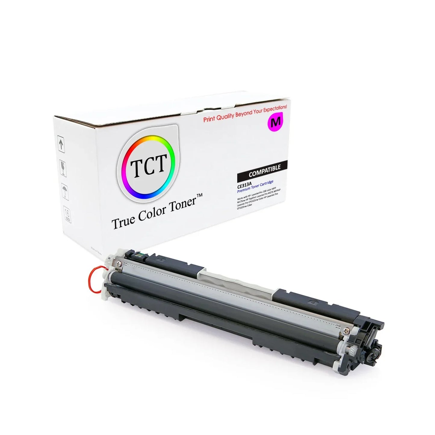 TCT Compatible Toner Cartridge Replacement for the HP 126A Series - 1 Pack Magenta - True Color Toner