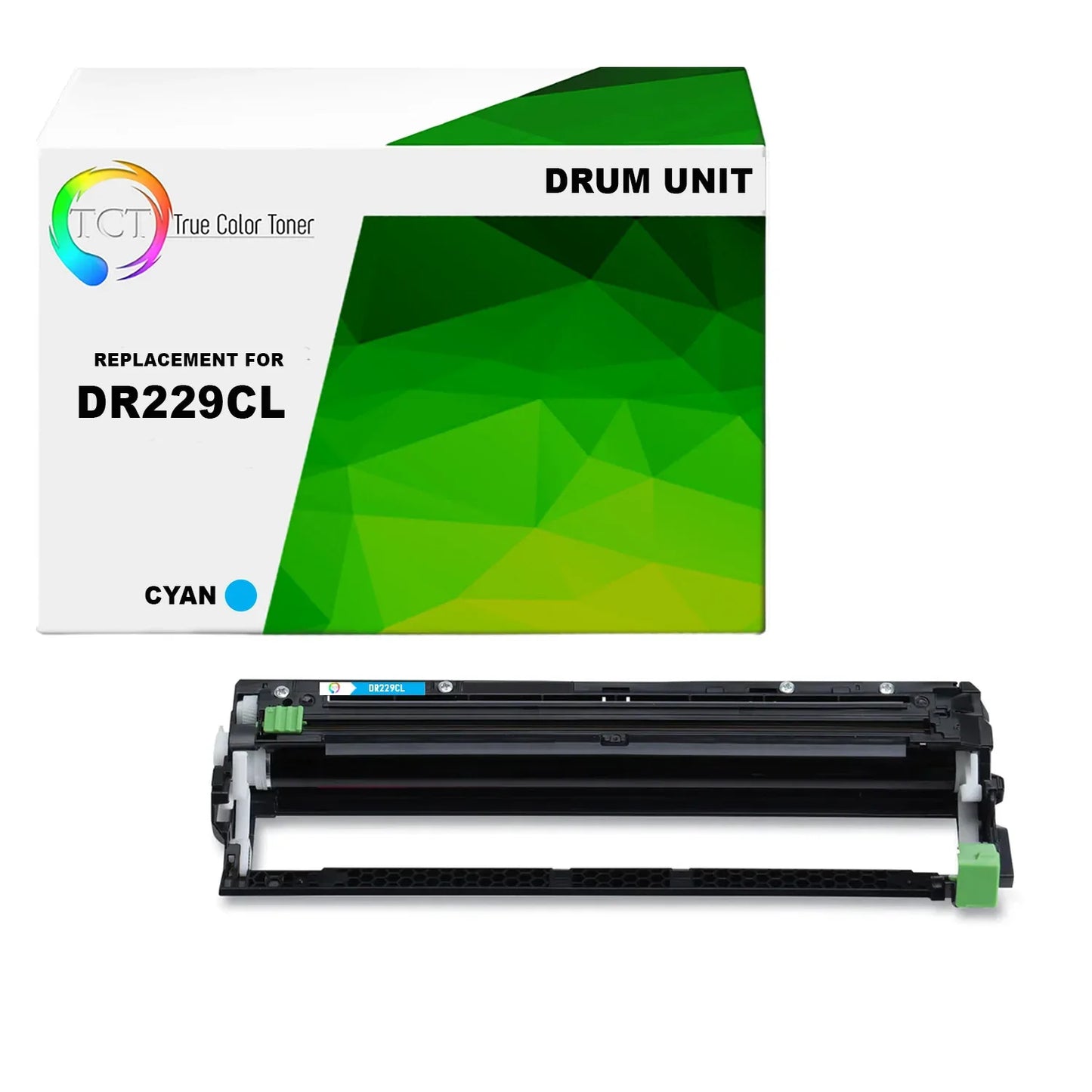 TCT DR229 Drum Unit - Premium Compatible Replacement for Brother DR229 DR229CL Cyan - True Color Toner