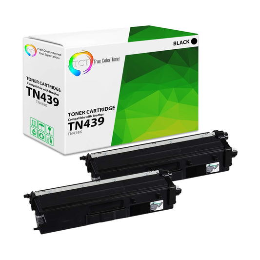 TCT Compatible Ultra HY Toner Cartridge Replacement for the Brother TN439 Series - 2 Pack Black