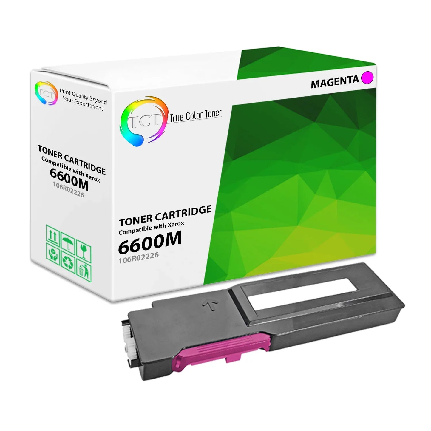 TCT Compatible Toner Cartridge Replacement for the Xerox 6600 Series - 1 Pack Magenta - True Color Toner