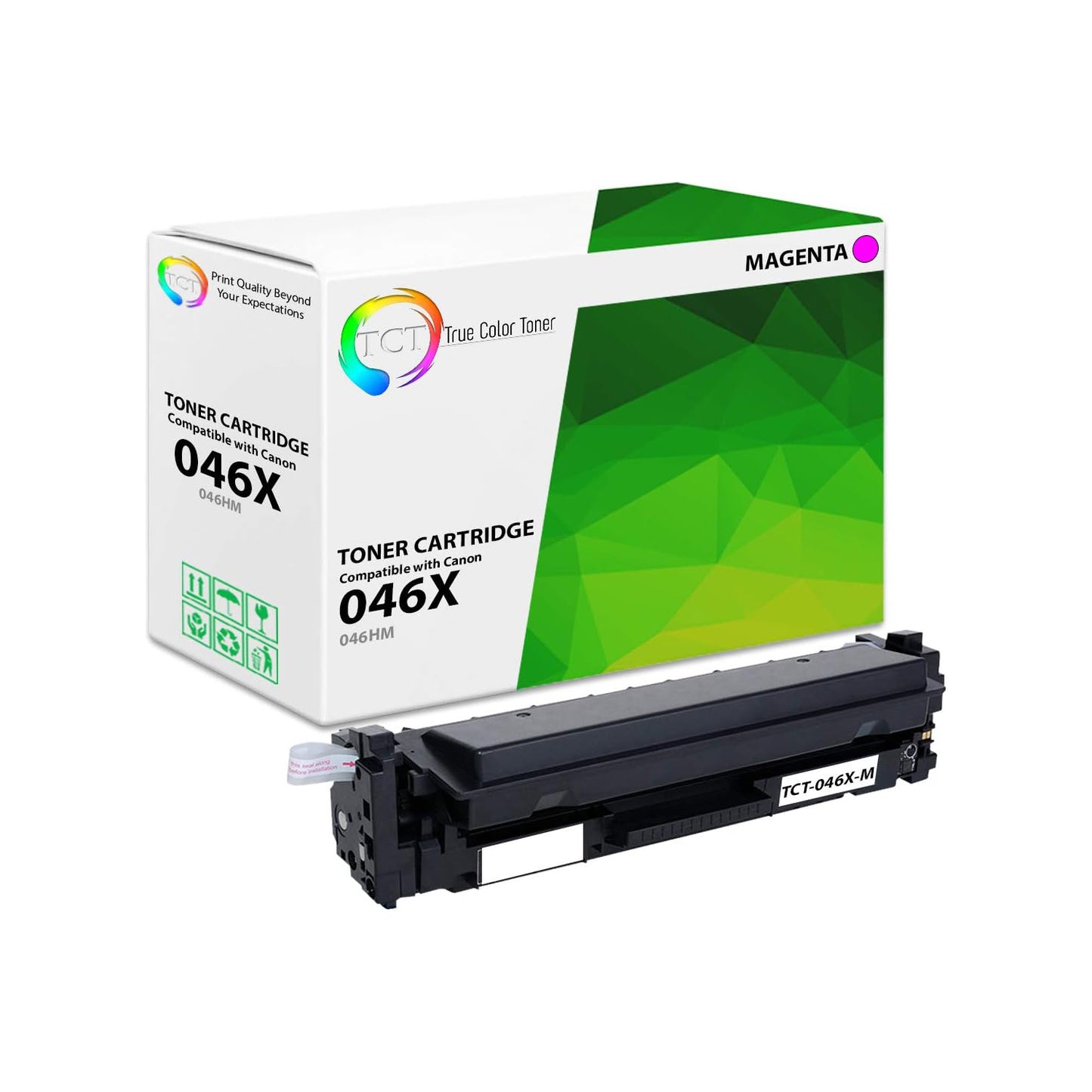 TCT Compatible High Yield Toner Cartridge Replacement for the Canon 046 Series - 1 Pack Magenta