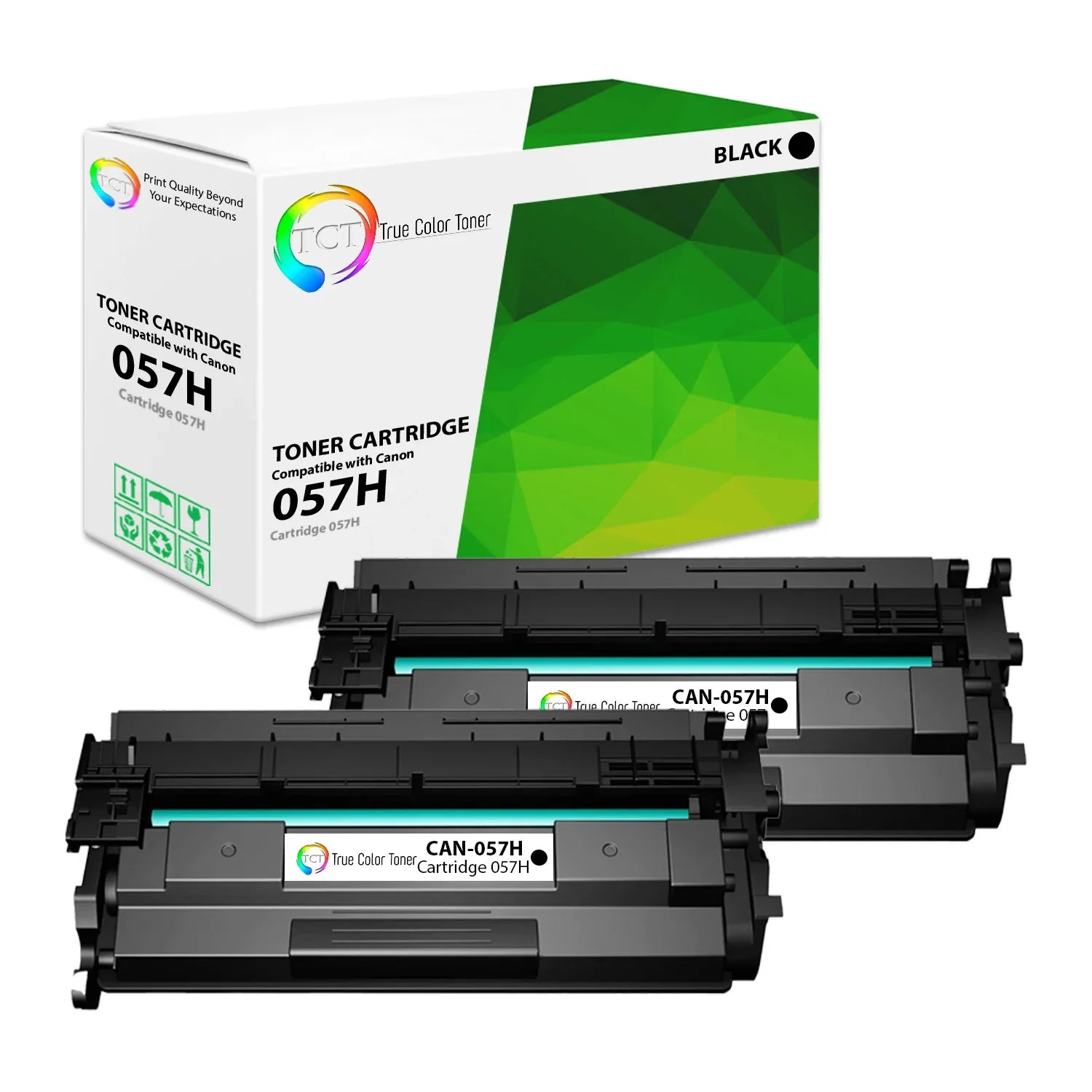 thumbnail image 2 of 2-Pack 057H High Yield Toner Cartridge For Canon ImageCLASS Printers 2 of 13