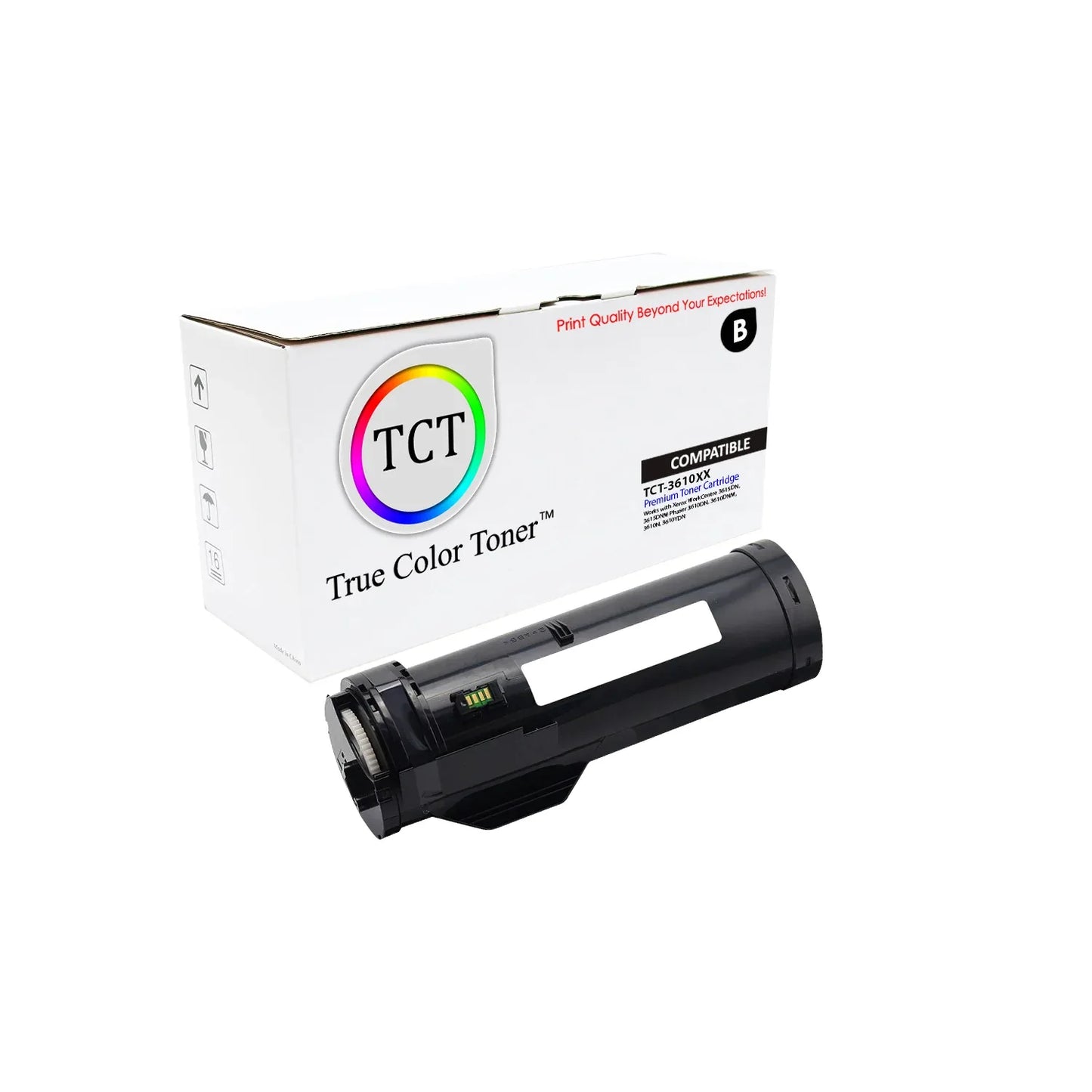 TCT Compatible Extra HY Toner Cartridge Replacement for the Xerox 3610X Series - 1 Pack Black - True Color Toner