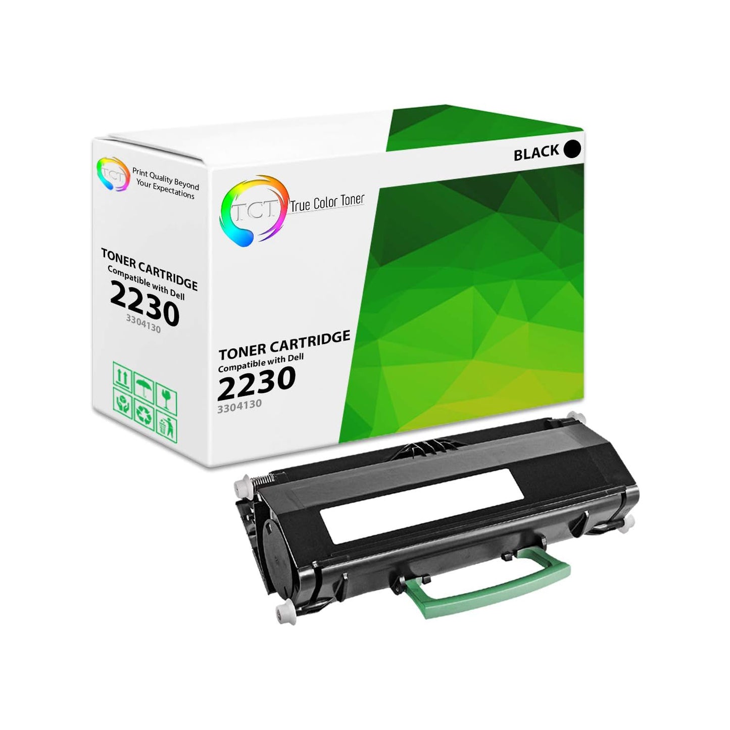 TCT Compatible Toner Cartridge Replacement for the Dell 2230 Series - 1 Pack Black