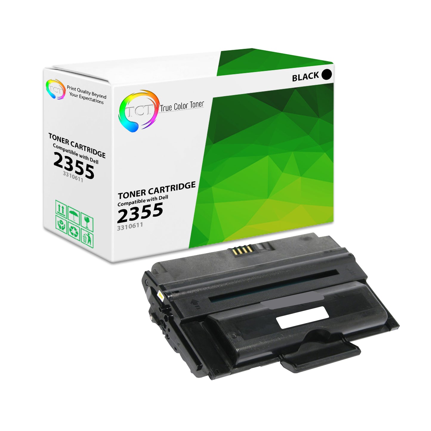 TCT Compatible High Yield Toner Cartridge Replacement for the Dell 2335 Series - 1 Pack Black