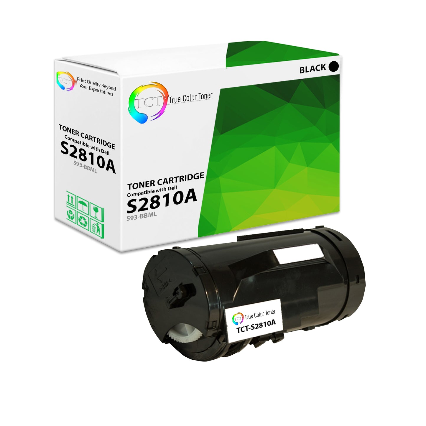 TCT Compatible Toner Cartridge Replacement for the Dell S2810A Series - 1 Pack Black