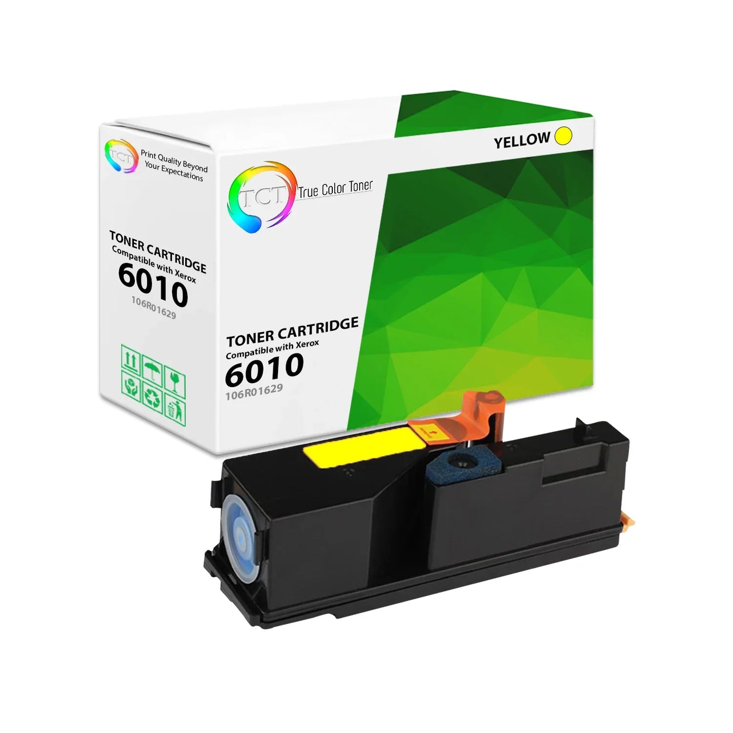 TCT Compatible Toner Cartridge Replacement for the Xerox 6010 Series - 1 Pack Yellow - True Color Toner