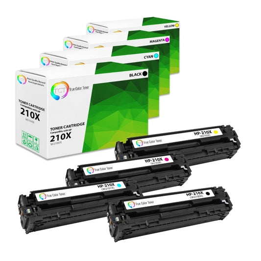 TCT Compatible Toner HY Cartridge Replacement for the HP 210X Series - 4 Pack (BK, C, M, Y)