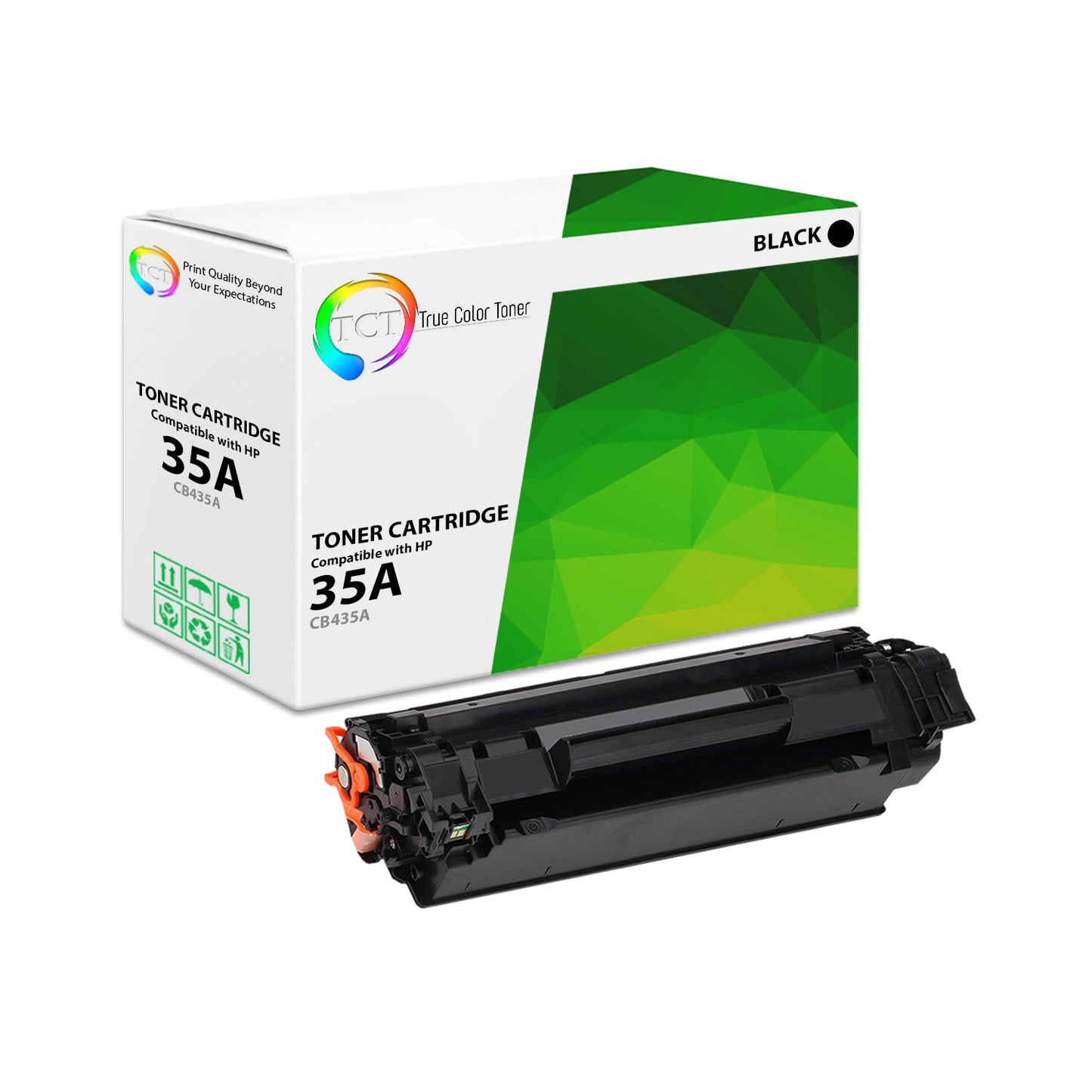 TCT Compatible Toner Cartridge Replacement for the HP 35A Series - 1 Pack Black
