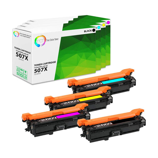 TCT Compatible Toner  Cartridge Replacement for the HP 507X Series - 4 Pack (BK, C, M, Y)