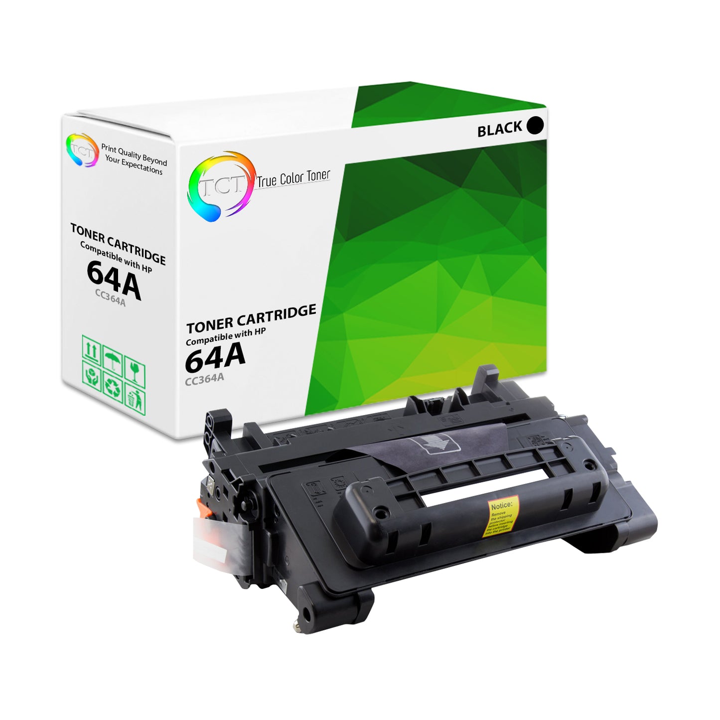 TCT Compatible Toner Cartridge Replacement for the HP 64A Series - 1 Pack Black