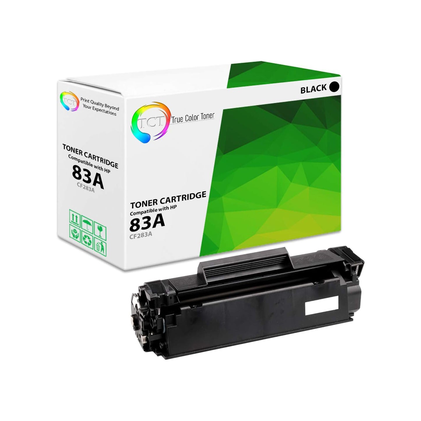 TCT Compatible Toner Cartridge Replacement for the HP 83A Series - 1 Pack Black