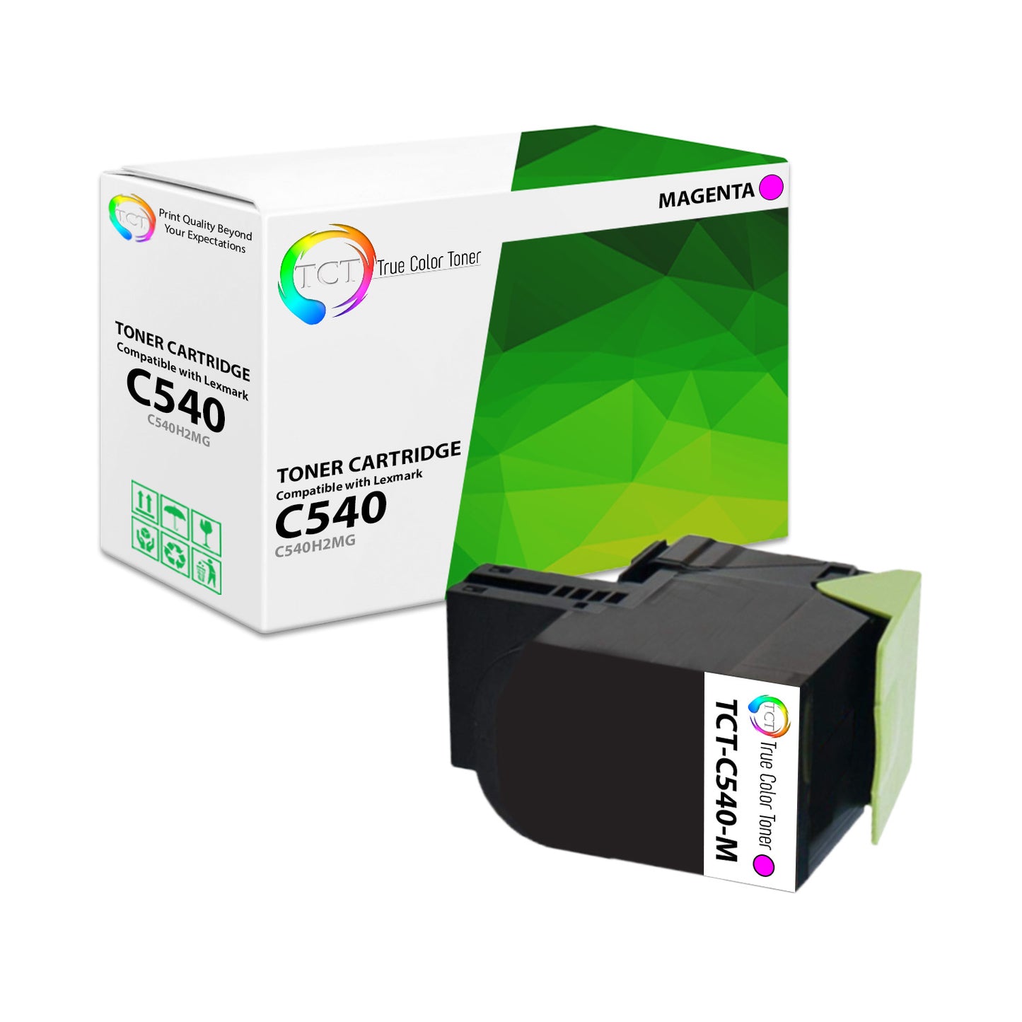 TCT Remanufactured Toner Cartridge Replacement for the Lexmark C540 Series - 1 Pack Magenta