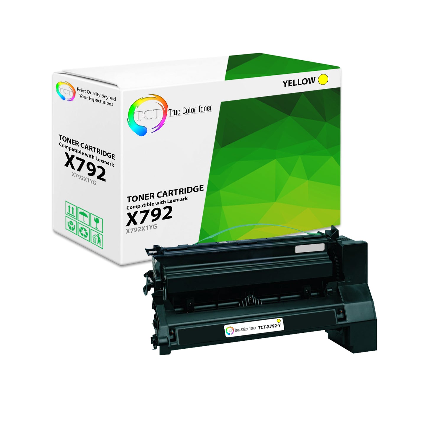 TCT Remanufactured Extra HY Cartridge Replacement for the Lexmark X792 Series - 1 Pack Yellow