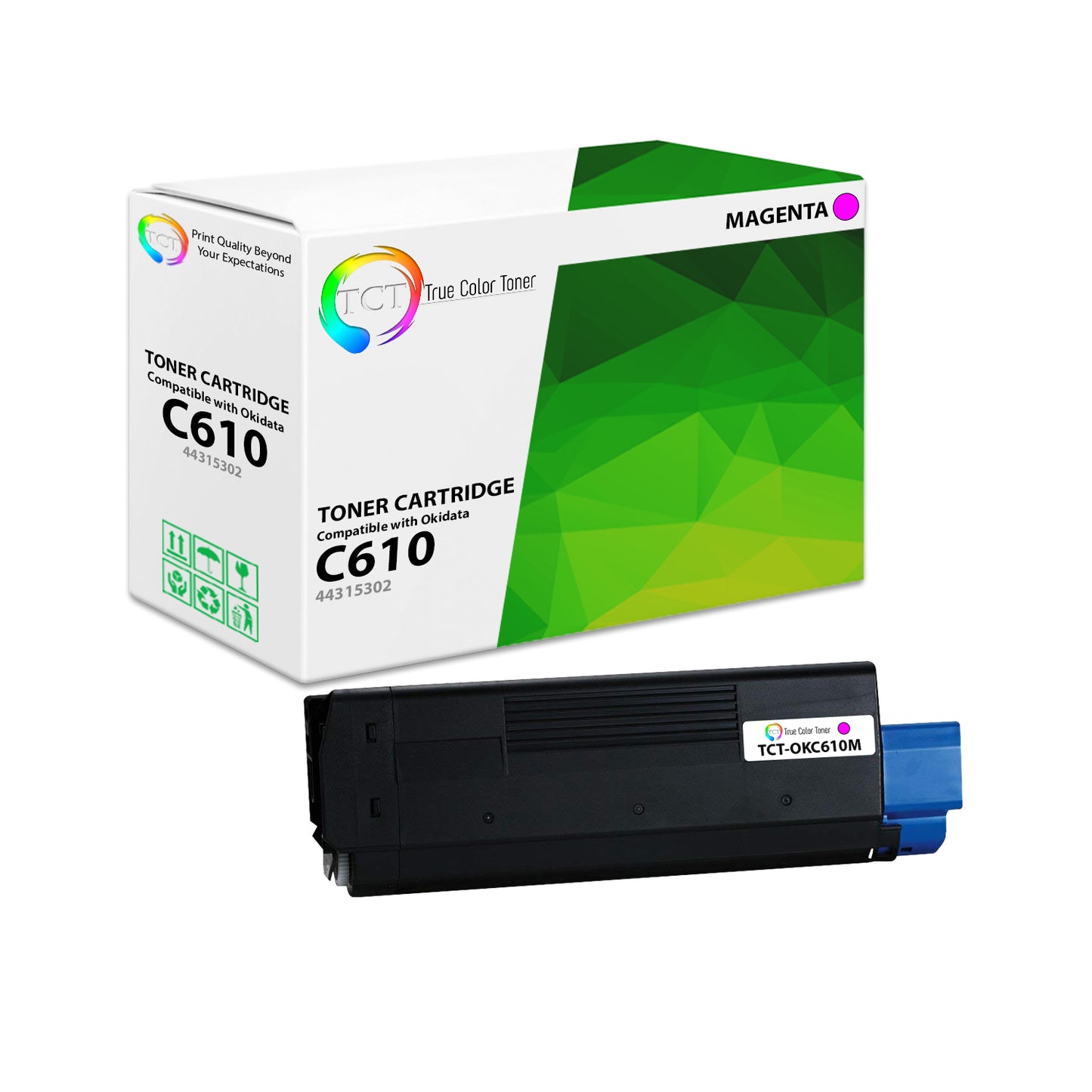 TCT Compatible Toner Cartridge Replacement for the Okidata C610 Series - 1 Pack Magenta