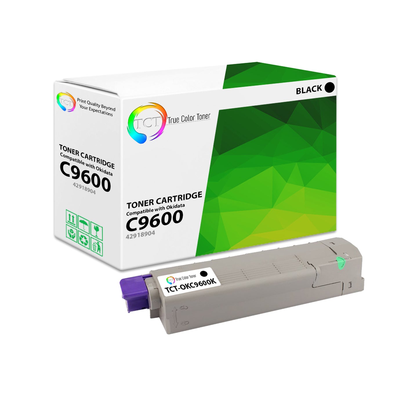 TCT Compatible Toner Cartridge Replacement for the Okidata C9600 Series - 1 Pack Black
