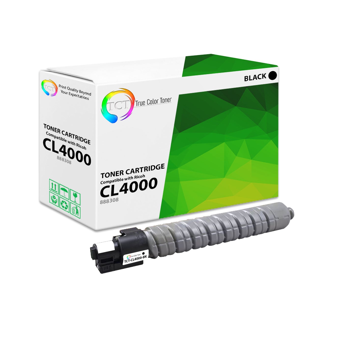 TCT Compatible Toner Cartridge Replacement for the Ricoh Type 145 CL4000 Series - 1 Pack Black
