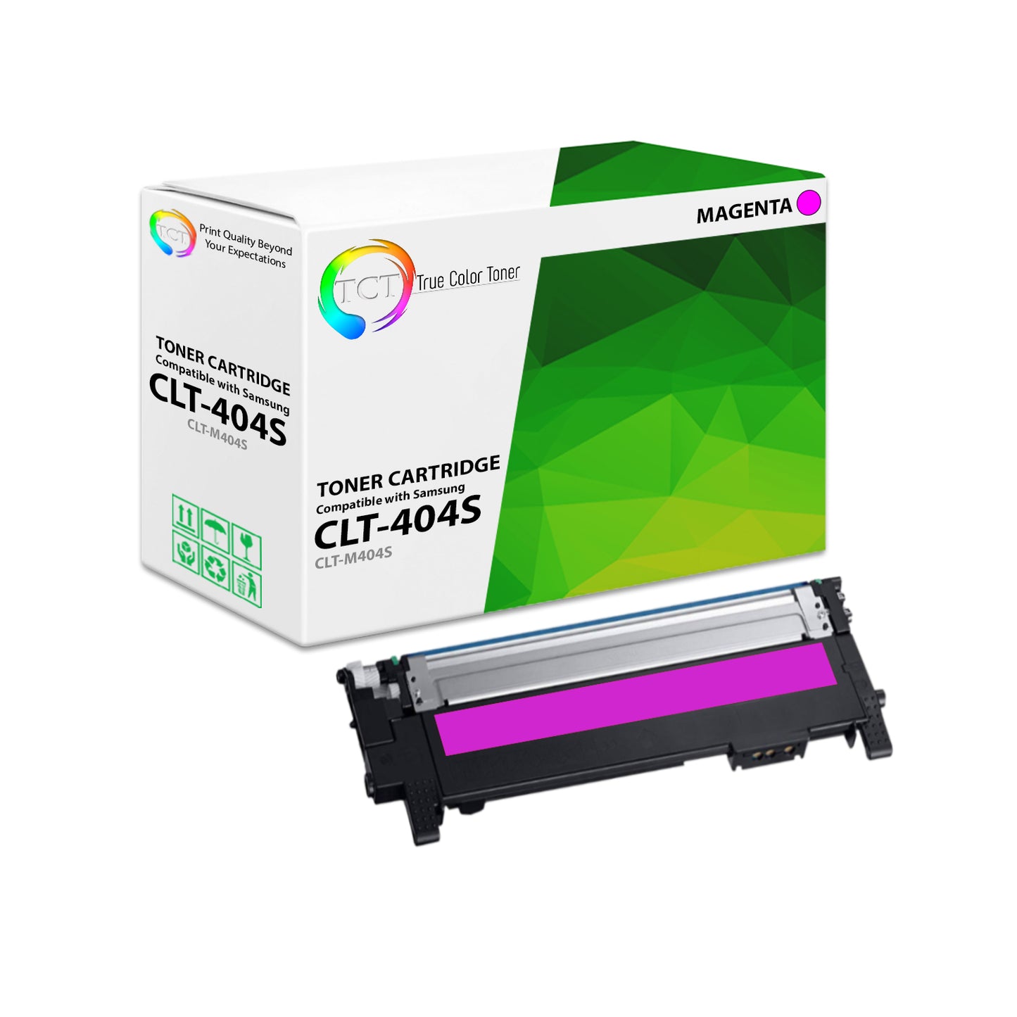 TCT Compatible Toner Cartridge Replacement for the Samsung CLT-404S Series - 1 Pack Magenta