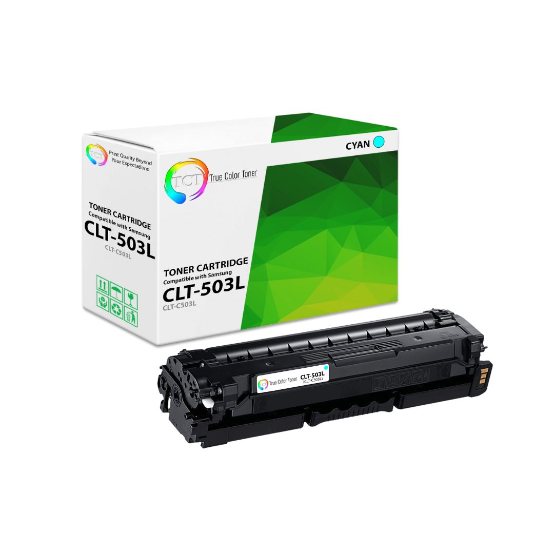 TCT Compatible Toner Cartridge Replacement for the Samsung CLT-503L Series - 1 Pack Cyan