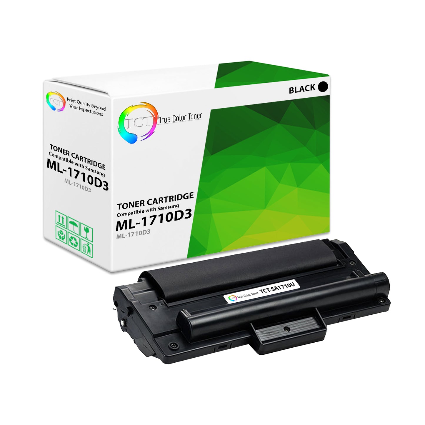 TCT Compatible Toner Cartridge Replacement for the Samsung ML1710D3 Series - 1 Pack Black