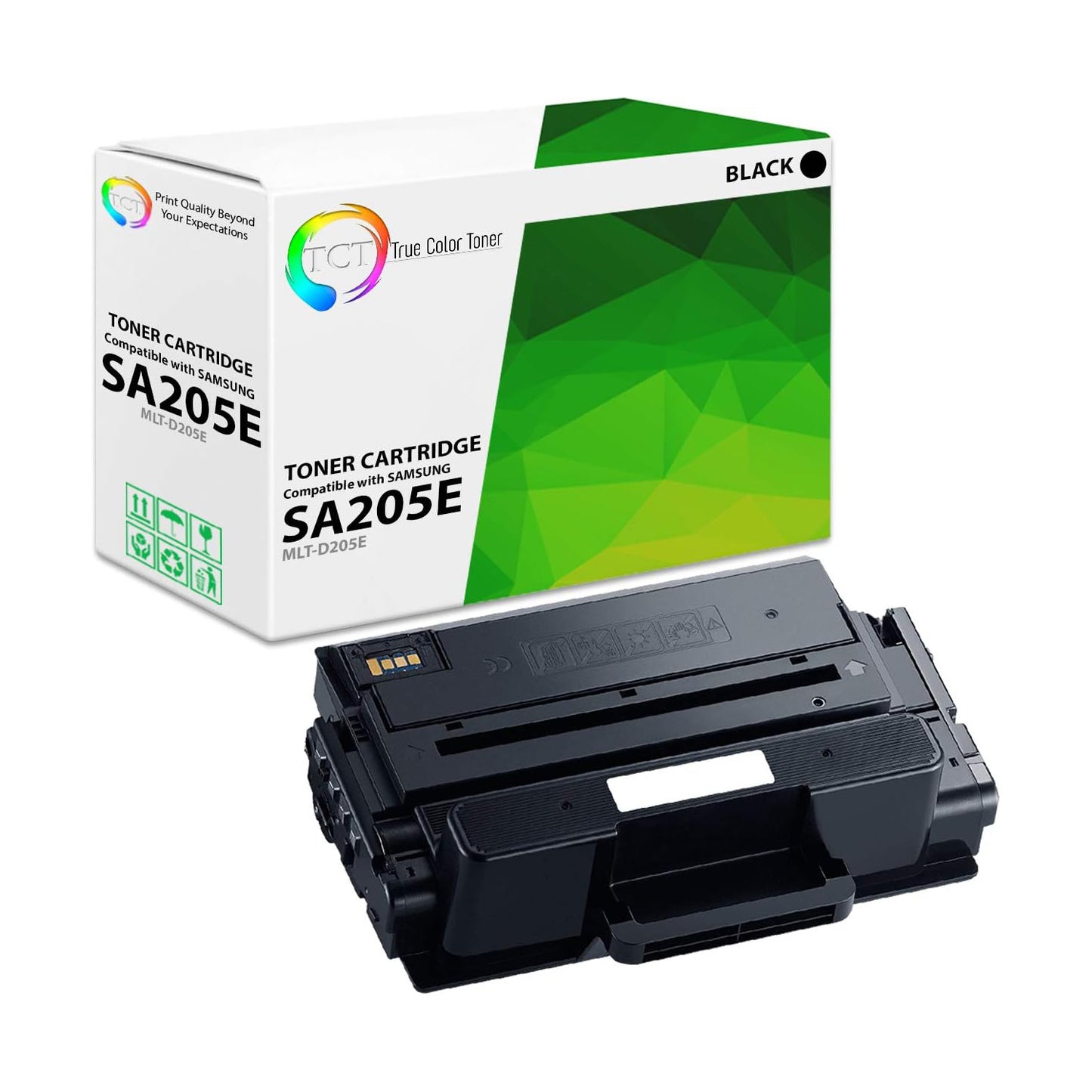 TCT Compatible Toner Cartridge Replacement for the Samsung MLTD205E Series - 1 Pack Black