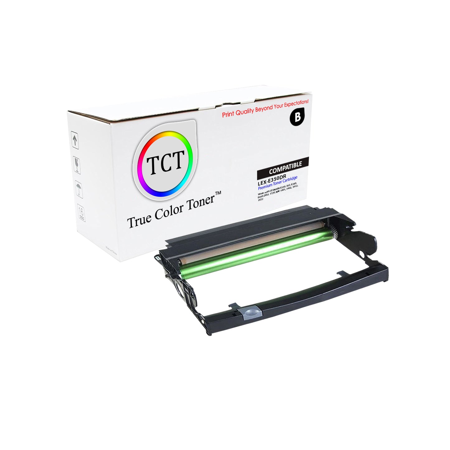 TCT Compatible Drum Unit Replacement for the Lexmark E350 Series - 1 Pack Black
