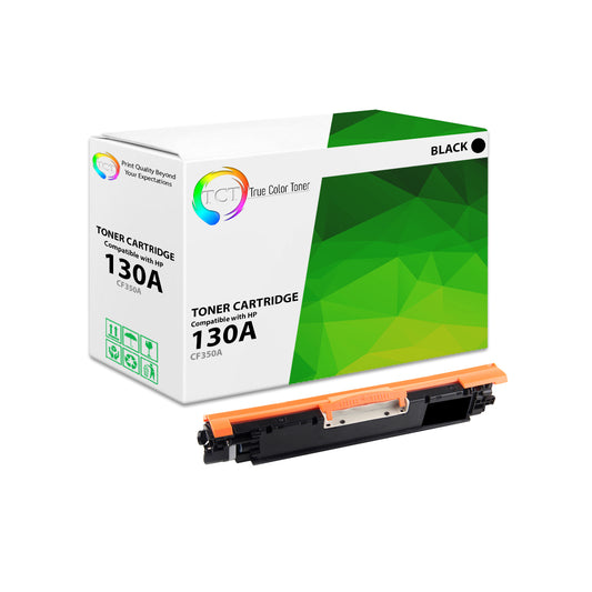 TCT Compatible Toner Cartridge Replacement for the HP 130A Series - 1 Pack Black