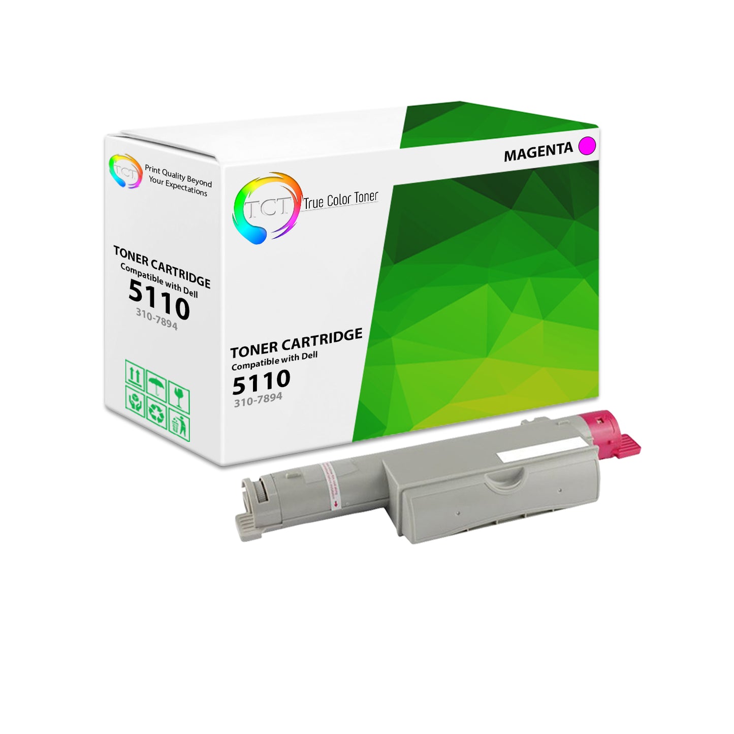 TCT Compatible Toner Cartridge Replacement for the Dell 5110 Series - 1 Pack Magenta