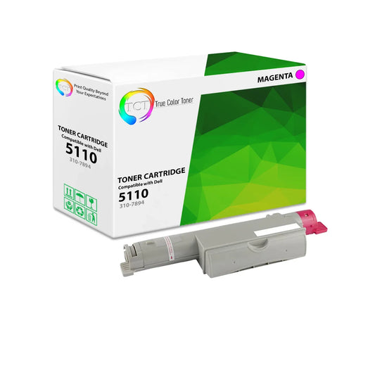 TCT Compatible Toner Cartridge Replacement for the Dell 5110 Series - 1 Pack Magenta - True Color Toner