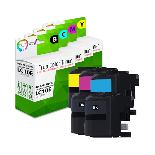 TCT Compatible Ink Cartridge Replacement for the Brother LC10E Series - 5 Pack (B, C, M, Y)
