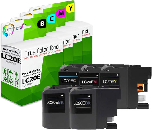 TCT Compatible Super HY Ink Cartridge Replacement for the Brother LC20E Series - 10PK (B,C,M,Y)