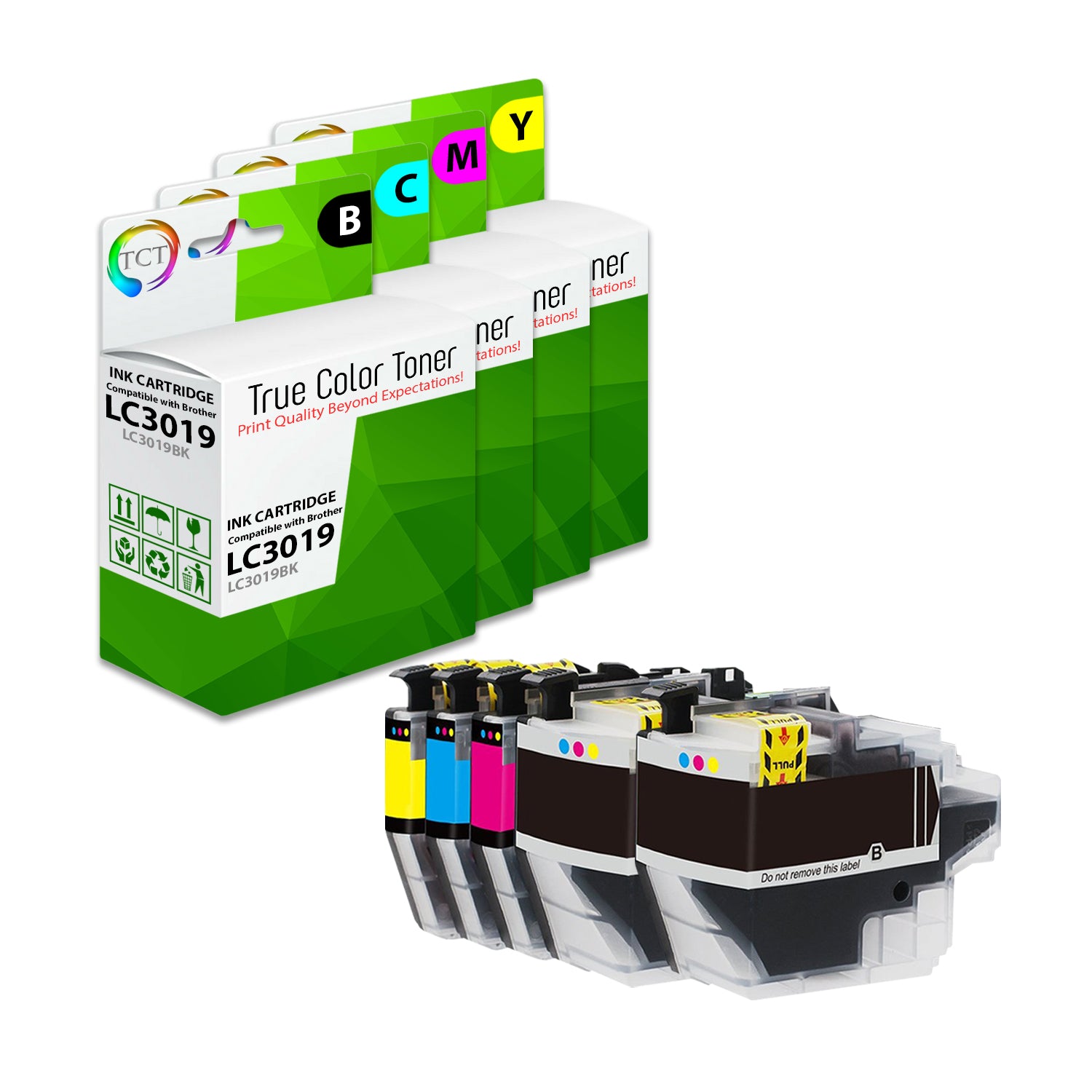 TCT Compatible Super HY Ink Cartridge Replacement for the Brother LC3019 Series - 10PK (B,C,M,Y)