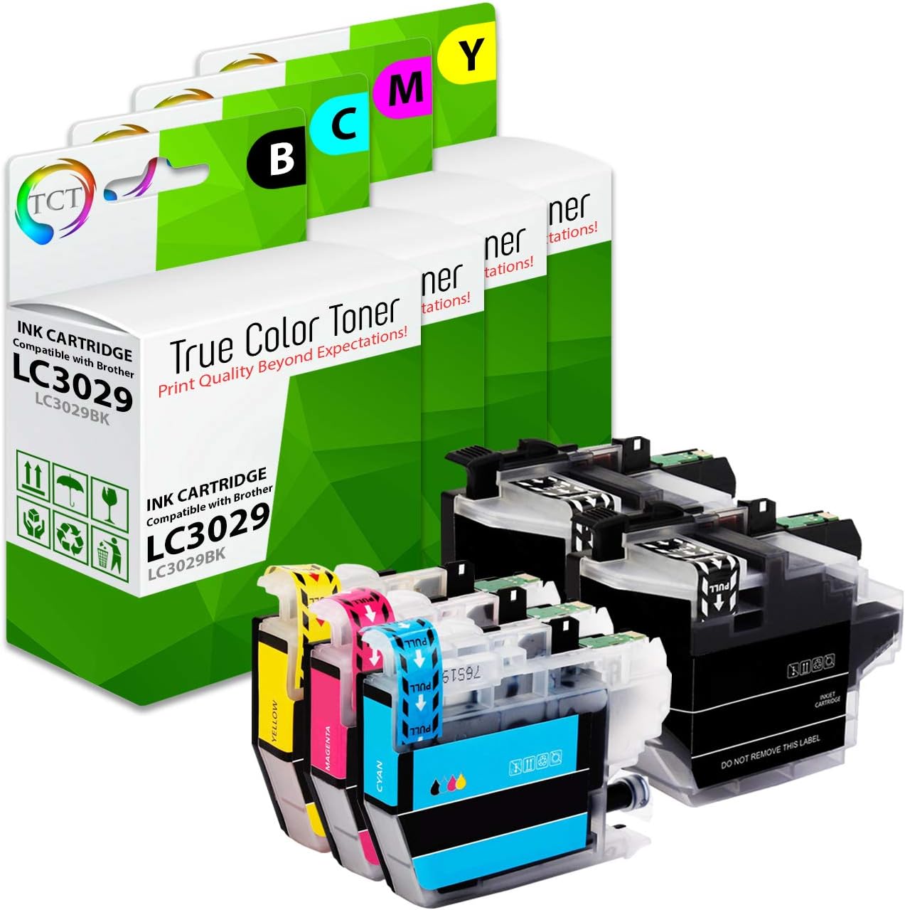 TCT Compatible Super HY Ink Cartridge Replacement for the Brother LC3029 Series - 10PK (B,C,M,Y)