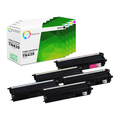TCT Compatible Ultra HY Toner Cartridge Replacement for the Brother TN439 Series - 5PK (BK, C, M, Y)