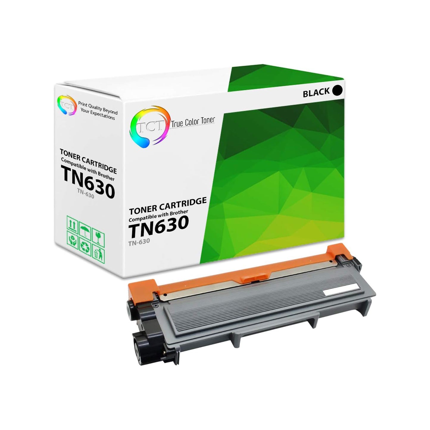 TCT Compatible Toner Cartridge Replacement for the Brother TN630 Series - 1 Pack Black
