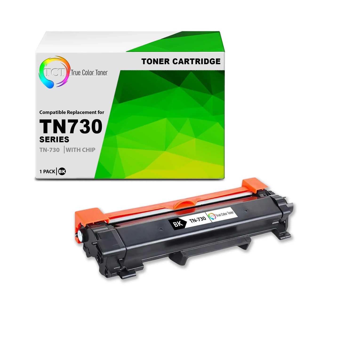 TCT TN730 Toner Cartridge - Premium Compatible Replacement for Brother TN-730 TN730 Black - True Color Toner