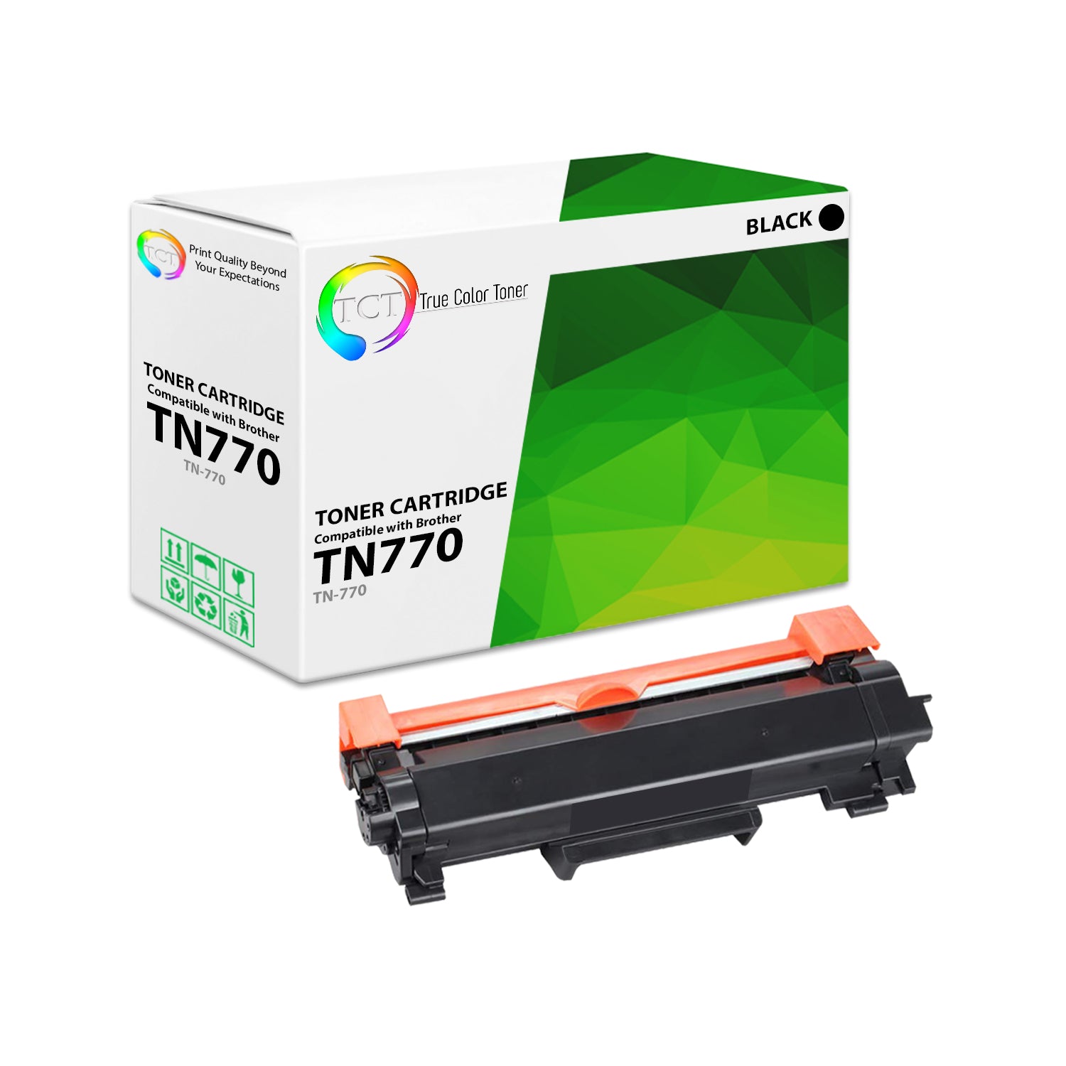 TCT Compatible Super HY Toner Cartridge Replacement for the Brother TN770 Series - 1 Pack Black