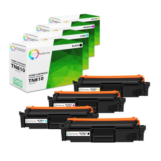 TCT Compatible Toner Cartridge Replacement for the Brother TN-810 Series - 4 Pack (BK, C, M, Y)