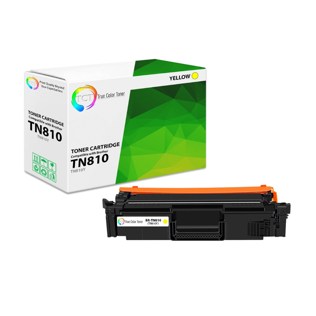 TCT Compatible Toner Cartridge Replacement for the Brother TN-810 Series - 1 Pack Yellow