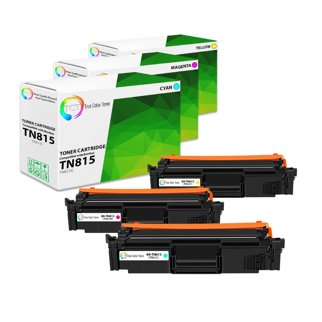 TCT Compatible Toner HY Cartridge Replacement for the Brother TN-815 Series - 3 Pack (1C, 1M, 1Y)