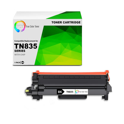 TCT TN835 Black Toner Cartridge – Compatible Replacement for Brother HL-L2865DW MFC-2980DW (5,000 Pages) - True Color Toner