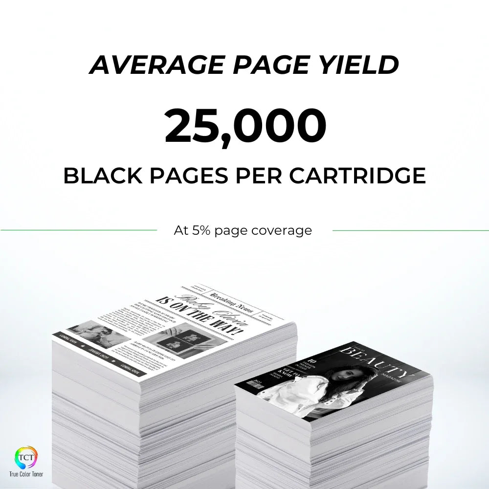 TCT TN925 Black Toner Cartridge – Compatible Replacement for Brother HL-L6415DWT HL-L6415DW MFC-L6915DW (25,000 Pages) - True Color Toner